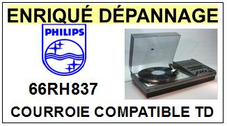 PHILIPS  66RH837    Courroie Compatible Tourne-disques