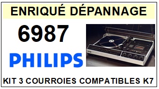 PHILIPS-6987-COURROIES-COMPATIBLES