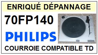 PHILIPS 70FP140  Courroie Tourne-disques <BR><small>a 2014-02</small>