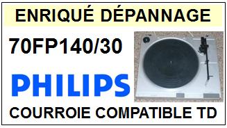 PHILIPS 70FP140/30  Courroie Tourne-disques <BR><small> 2014-02</small>