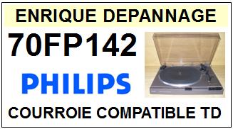 PHILIPS 70FP142  Courroie Compatible Tourne-disques