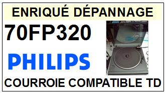 PHILIPS 70FP320  Courroie Compatible Tourne-disques