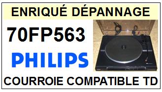 PHILIPS 70FP563  Courroie Tourne-disques <BR><small>a 2014-04</small>