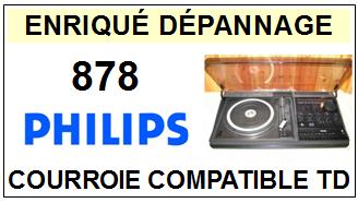 PHILIPS  878    Courroie Compatible Tourne-disques