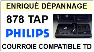 PHILIPS  878 TAP    Courroie Compatible Tourne-disques