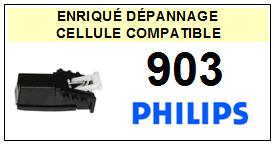 PHILIPS 903 <BR>Cellule diamant sphrique pour tourne-disques (cartridge)<SMALL> 2015-10</small>