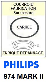 PHILIPS-974MARKII 974 MARKII-COURROIES-COMPATIBLES