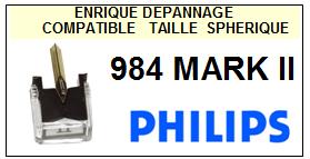 PHILIPS-984MARKII  984 MARK II-POINTES-DE-LECTURE-DIAMANTS-SAPHIRS-COMPATIBLES