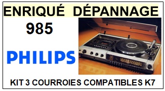 PHILIPS-985-COURROIES-COMPATIBLES