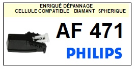PHILIPS AF471  <BR>Cellule  pour tourne-disques (<B>cartridge</B>)<SMALL> 2018 JANVIER</small>