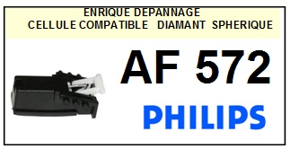 PHILIPS AF572   <BR>Cellule  pour tourne-disques (<B>cartridge</B>)<SMALL> 2016-07</small>