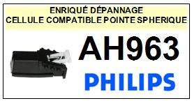 PHILIPS<br> AH963  Cellule (cartridge) pour tourne-disques <BR><SMALL>c+cel+k7 2015-05</small>