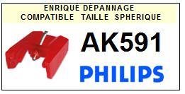 PHILIPS-AK591.  (2MONTAGE)-POINTES-DE-LECTURE-DIAMANTS-SAPHIRS-COMPATIBLES