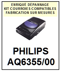 PHILIPS-AQ6355/00-COURROIES-COMPATIBLES