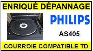 PHILIPS  AS405    Courroie Compatible Tourne-disques