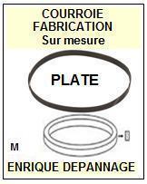 PHILIPS AS680C/22  <br>Courroie plate d\'entrainement tourne-disques (<b>flat belt</b>)<small> 2016-02</small>