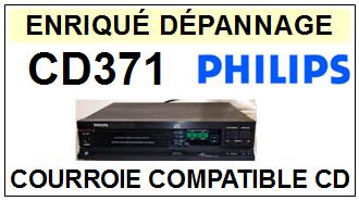 PHILIPS CD371 <br>Courroie pour lecteur CD (Cd player square belt)<small> 2015-12</small>