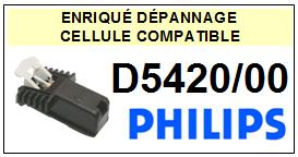 PHILIPS D5420/00  <BR>Cellule  pour tourne-disques (<B>cartridge</B>)<SMALL> 2017-01</small>