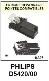 PHILIPS D5420/00  <BR>Cellule  pour tourne-disques (<B>cartridge</B>)<SMALL> 2017-01</small>