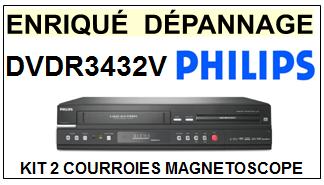 PHILIPS-DVDR3432V-COURROIES-COMPATIBLES