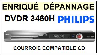PHILIPS DVDR3460H  <br>Courroie pour Lecteur DVD (<b>square belt</b>)<SMALL> MARS-2017</small>