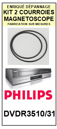 PHILIPS-DVDR3510V/31-COURROIES-COMPATIBLES