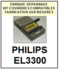 PHILIPS-EL3300-COURROIES-COMPATIBLES