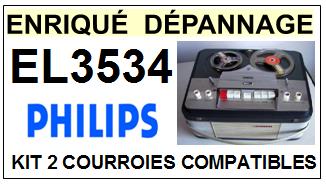 PHILIPS-EL3534-COURROIES-COMPATIBLES