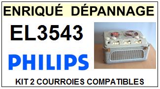 PHILIPS-EL3543-COURROIES-COMPATIBLES