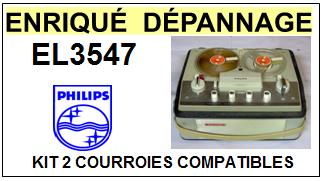 PHILIPS-EL3547-COURROIES-COMPATIBLES