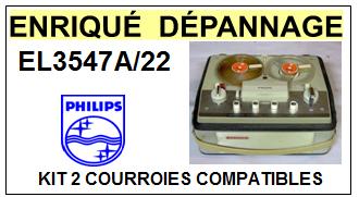 PHILIPS-EL3547A/22-COURROIES-COMPATIBLES