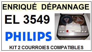 PHILIPS-EL3549-COURROIES-COMPATIBLES