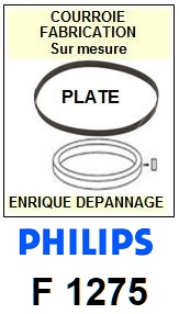 PHILIPS F1275 <br>courroie d\'entrainement pour tourne-disques (flat belt)<small> 2015-11</small>