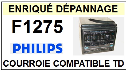 PHILIPS F1275 
<br>courroie d\'entrainement pour tourne-disques (flat belt)<small> 2015-11</small>