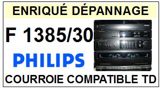 PHILIPS F1385/30  Courroie Tourne-disques <BR><small> 2014-01</small>