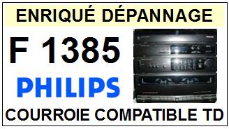 PHILIPS<br> F1385 Courroie (flat belt) Tourne-disques<small> 2015-09</small>