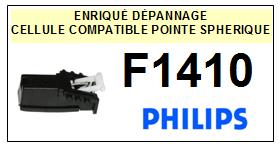 PHILIPS<br> F1410 Cellule (cartridge) pour tourne-disques <BR><SMALL>cel+k7 2014-12</small>