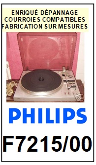 PHILIPS-F7215/00-COURROIES-COMPATIBLES