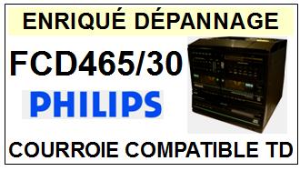 PHILIPS FCD465/30 FCD-465/30 Courroie Tourne-disques <BR><small> 2014-04</small>