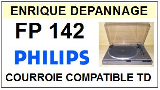 PHILIPS  FP142    Courroie Compatible Tourne-disques