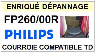 PHILIPS  FP260/00R    Courroie Compatible Tourne-disques