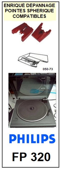 PHILIPS-FP320-POINTES-DE-LECTURE-DIAMANTS-SAPHIRS-COMPATIBLES