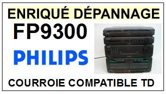 PHILIPS<br> FP9300 courroie (flat belt) pour tourne-disques <BR><small>sc 2015-05</small>