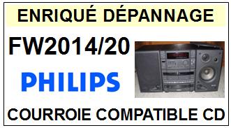PHILIPS FW2014/20  Courroie Platine CD <br><small>k7+cd 2014-05</small>