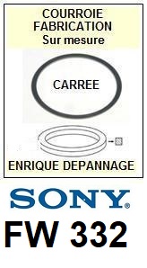 PHILIPS-FW332-COURROIES-COMPATIBLES