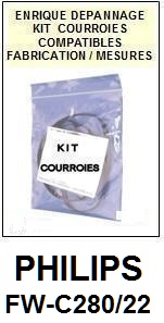 PHILIPS-FWC280/22 FW-C280/22-COURROIES-ET-KITS-COURROIES-COMPATIBLES