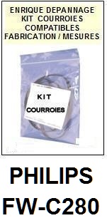 PHILIPS-FWC280 FW-C280-COURROIES-ET-KITS-COURROIES-COMPATIBLES