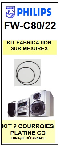 PHILIPS-FWC80/22 FW-C80/22-COURROIES-COMPATIBLES
