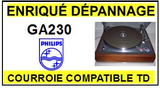 PHILIPS GA230 Courroie compatible tourne-disques