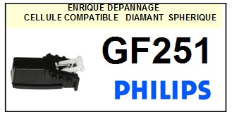PHILIPS GF251  <BR>Cellule  pour tourne-disques (<B>cartridge</B>)<SMALL> 2016-06</small>